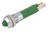 24 V-signallampor med lysdiod 3 mm polerad krom - 2