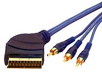 AUDIO-/VIDEOADAPTERKABEL BLÅ 2 M 16-12