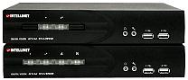 Avancerad KVM-omkopplare DVI + audio 2/4 portar