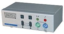 Digitus KVM-Switch 2 Port, med musklick-funktion