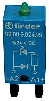 Free-wheeling diode/LED to 24 V