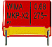 MKP-X2/Y2 Brusförminskningskondensator