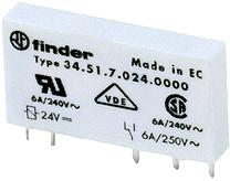 Narrow PCB relay, 34 series
