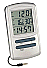 Termometer/hygrometer inne-ute m. klocka