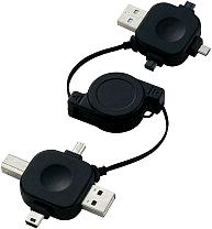 Universell USB 2.0-kabelrulle 80 cm