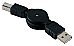 USB-Kabel (upprullningsbar) 80 cm