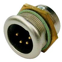 4-POLE XLR MTD. CONN. FOR EXTE RNAL USE_