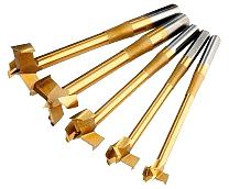 5-delars universalfräsborrsats, titan
