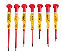 7 delar VDE-skruvmejselsats för elektronik