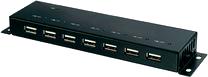 7-portars USB 2.0-hubb metall