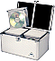 Aluminiumväska för 200 CD-/DVD-skivor