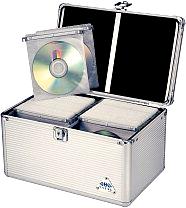 Aluminiumväska för 200 CD-/DVD-skivor