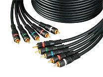 ANSLUTNINGSKABEL 5X RCA/5X RCA DG, 2,5 m