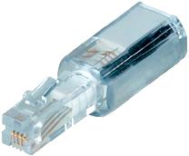 Anti-twist device for telephone cords