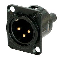 BL 3-POLE XLR MTD. CONN. SCREW CONN._