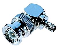 BNC Vinklad löd-/krimpstickpropp - 2