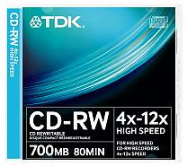 CD-RW 4-12x hastighet hårdplastfodral