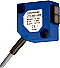 Compact, square photoelectric sensor