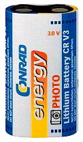Conrad energy kamerabatterier litium CR-V3