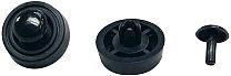 Device foot set, clip fastening