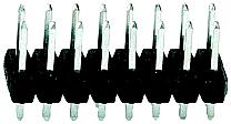 Dubbelradig stiftlist RM 2,54 - 3