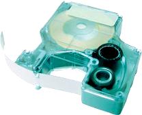 DYMO-BAND 6 MM SVART TRANSPARENT