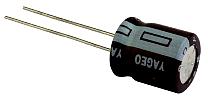 ELEKTROLYTKONDENSATOR RAD. 105°C 47 µF 6,3 V 4X5 RM1,5