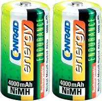 Endurance NiMH R14, 2-pack