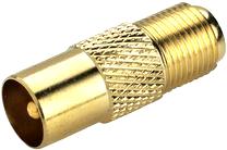 Goldline F-uttag för koax-kontakt