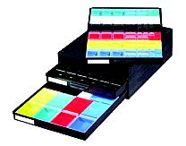 Hinged SMD boxes and drawer cabinet