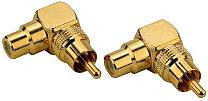 Högklassig RCA-vinkeladapter