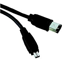 IEEE 1394 FireWire anslutningskabel 3 m 6-polig