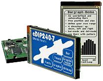 Intelligent graphics display 240 x 128 pixels