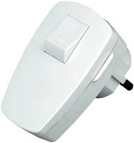 Kontakt med brytare vit