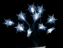 Ljusslinga med snöflingor