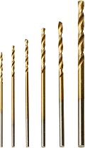 Minispiralborr, sats, 6 delar, standard TiN