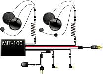 Motorcykel-intercom-set MIT-100