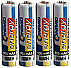 NiMH-batterier, R3, 4-pack