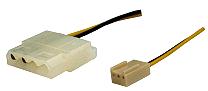 PC-fläkt-adapterkabel 3pol./4pol.