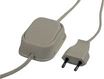 Pedalmellanströmbrytare, vit