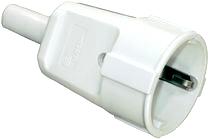 PVC-koppling för jordat uttag vit