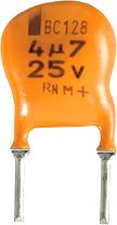 Radiell pärlformskondensator serie 128