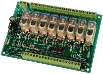 Remote controlled 8-channel relay card