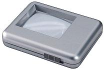 Rese- och läslupp med belysning