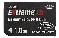 SanDisk MemoryStick Pro DUO Extreme III, 1 GB