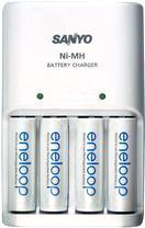 Sanyo 4st eneloop AA inkl. laddare