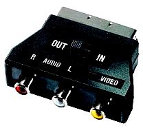 SCART-ADAPTER MED BRYTARE 17-07
