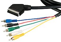 SCART-KABEL » 5x RCA, YUV, 2,5 m