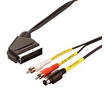 SCART-VIDEO-ANSLUTNINGSKABEL 2 M 16-06