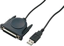 Skrivarkabel för USB-/parallellport med D-Sub-anslutning